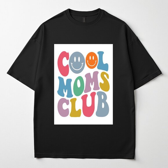 Tops - Cool Moms Club T-Shirt – Trendy Mom Life Tee – Funny Graphic Shirt for Moms